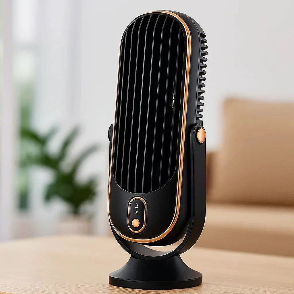 Draagbare USB Bureauventilator Oplaadbaar 360°
