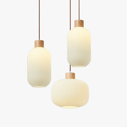 Vintage Houten LED Hanglamp – Warmte en Stijl voor Elk Interieur