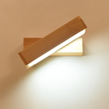 EcoWood - Applique LED rotative moderne 