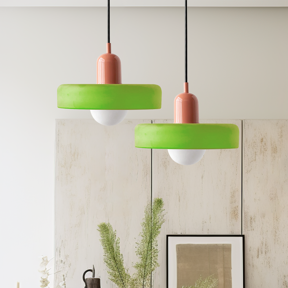 Bauhaus Hanglamp | Gekleurd Glas - #Bauhaus Hanglamp | Gekleurd GlasDe Bazelaar