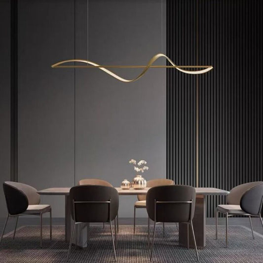 LED Hanglamp Elegant Zwart/Goud – Stijlvolle en Dimbare Verlichting-Lamps-De Bazelaar