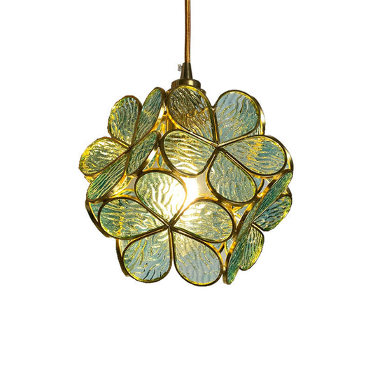 Handgemaakte Glazen en Messing Hanglamp-light decor-De Bazelaar