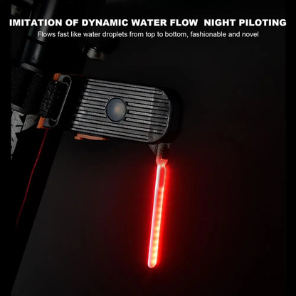 Luz trasera bicicleta LED USB recargable alta visibilidad