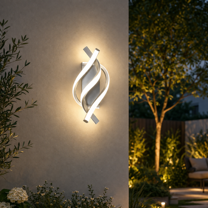 Drievoudige wandlamp | Modern design, omgevingslicht | Interieur