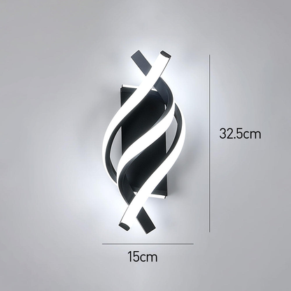 Drievoudige wandlamp | Modern design, omgevingslicht | Interieur