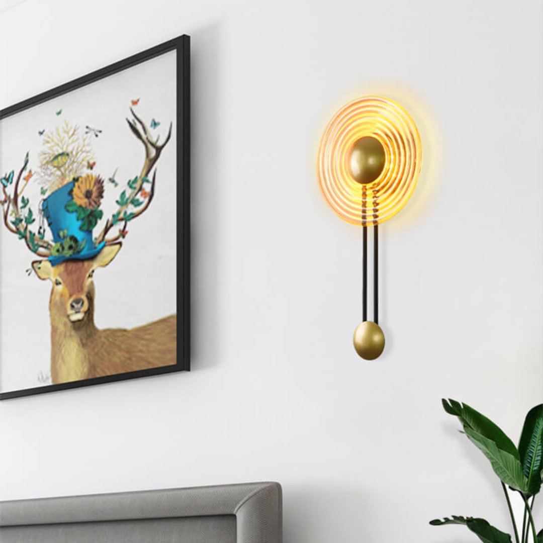 LuxLight - Moderne 1-Licht Cirkel LED Wandlamp met Arm