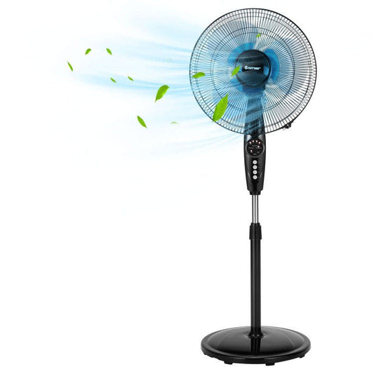 Stille Vloerventilator 16" met Afstandsbediening