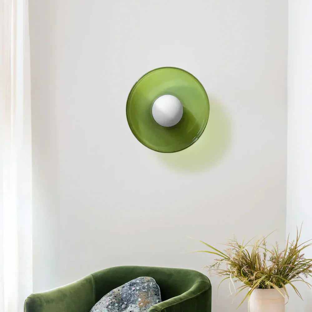 Olive Disc Wandlamp – Modern en Elegant Design