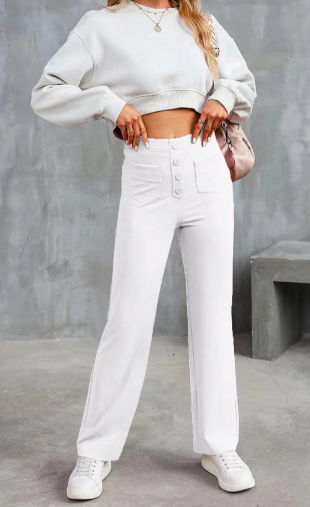 Moduza - High-waisted Elastische Broek