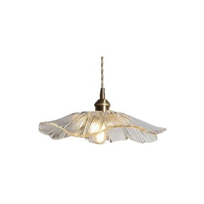 Vintage Lotus Glazen Hanglamp