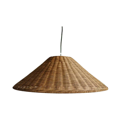 Vintage Rieten Hanglamp - Ambachtelijke Elegantie