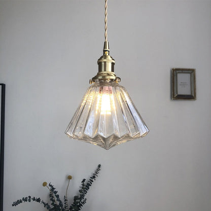 Moderne glazen diamant hanglamp