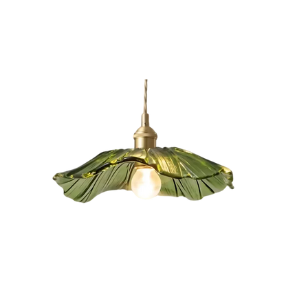 Vintage Lotus Glazen Hanglamp