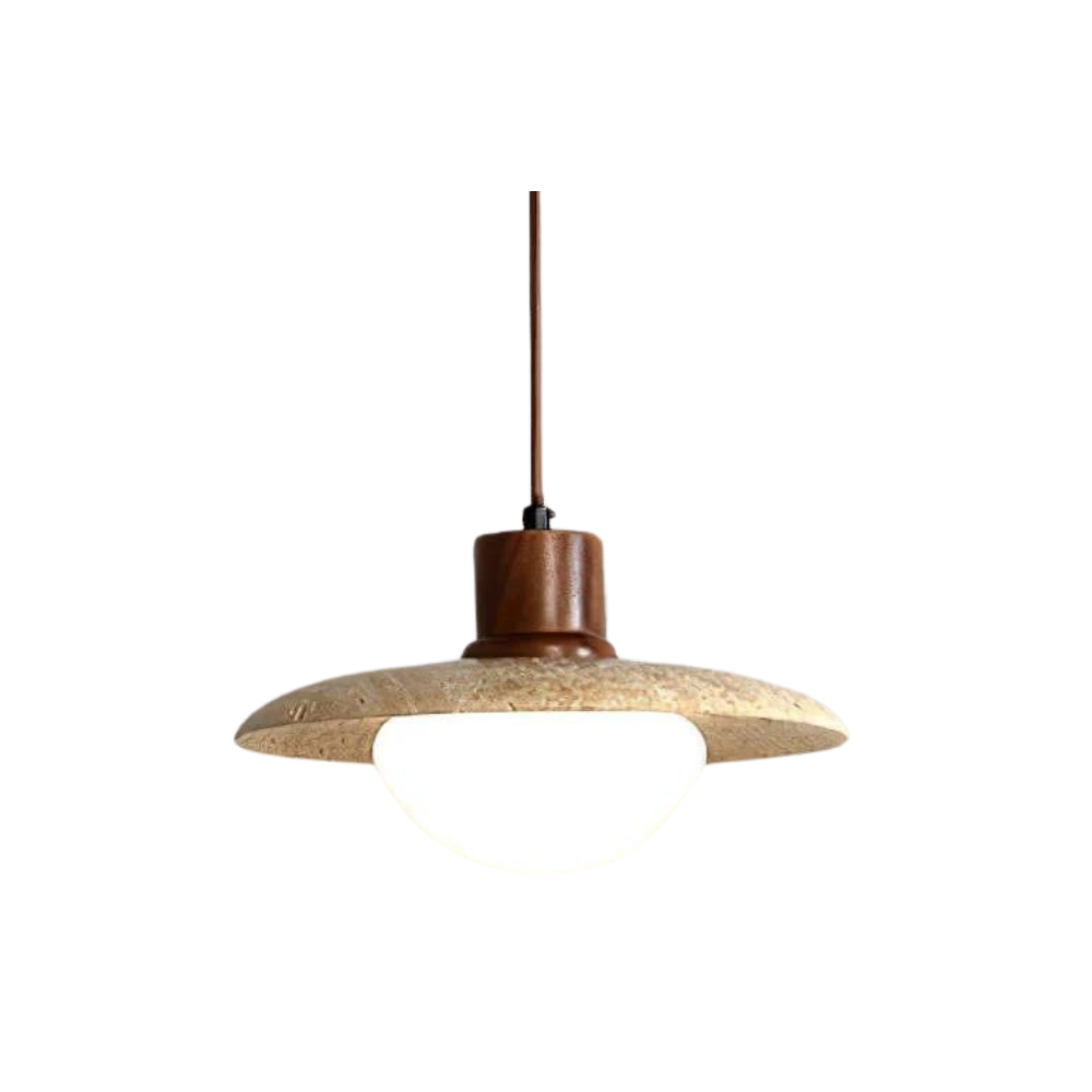 Travertijn Hanglamp - Luxe en Natuurlijk Design