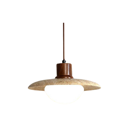 Travertijn Hanglamp - Luxe en Natuurlijk Design-light decor-De Bazelaar