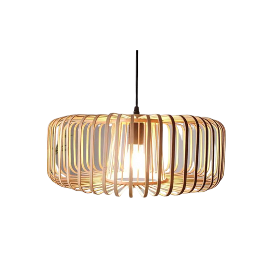 Bamboe Hanglamp Solar Illusion - Natuurlijke Elegantie-light decor-De Bazelaar