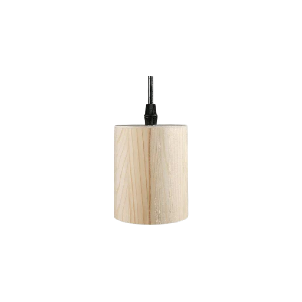 Elegante Houten Cilinder Hanglamp