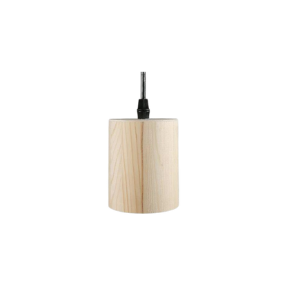 Elegante Houten Cilinder Hanglamp