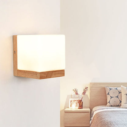 EcoShine - Moderne wandlamp van hout