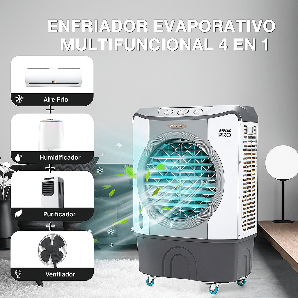 Industriële 4-in-1 Verdampingskoeler 45L