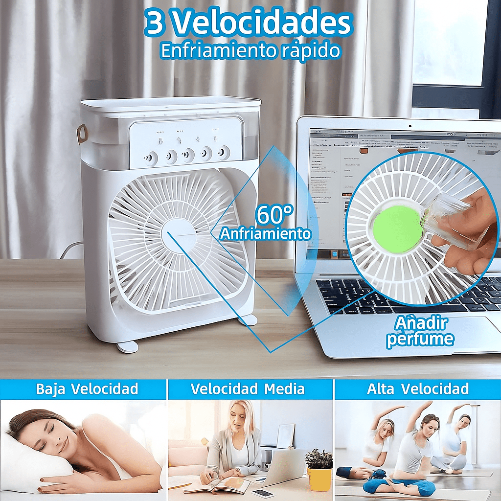 Draagbare 3-in-1 Luchtkoeler Ventilator
