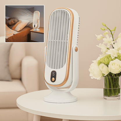 Draagbare USB Bureauventilator Oplaadbaar 360°