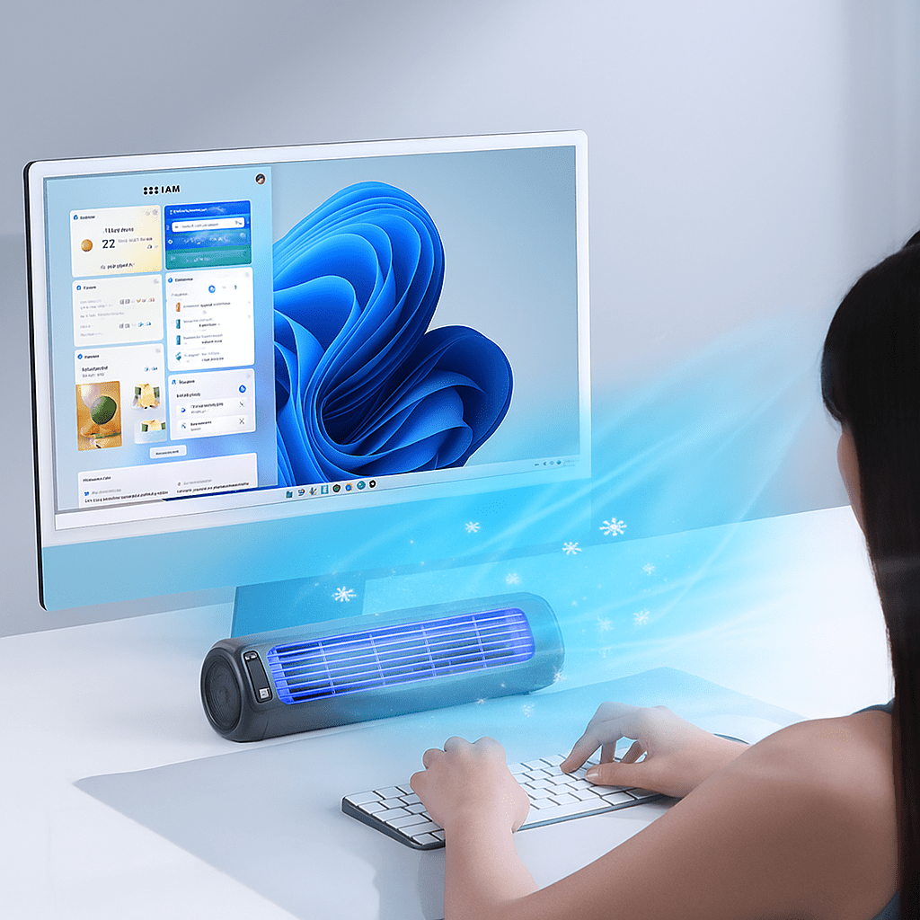 Vyflair | Draadloze Oplaadbare Mobiele Airconditioner