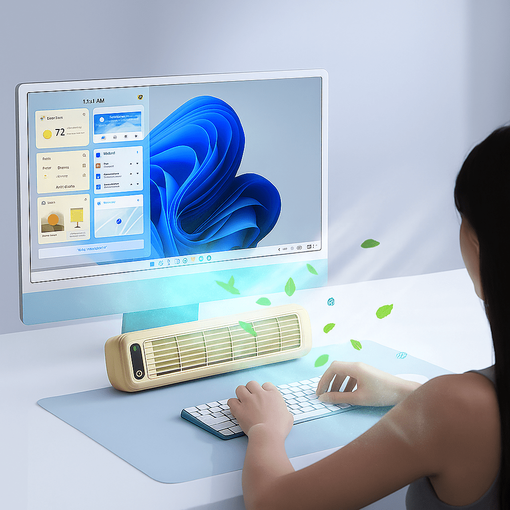 Vyflair | Draadloze Oplaadbare Mobiele Airconditioner