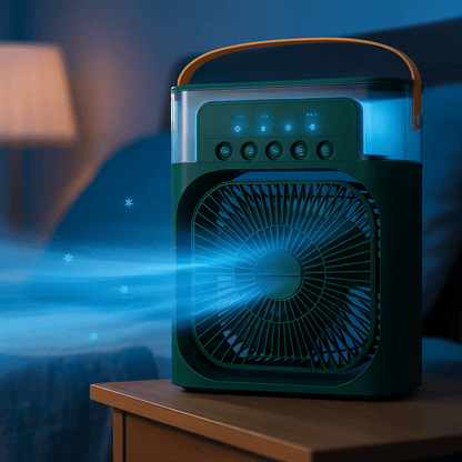 Draagbare Stille 3-in-1 LED Koelventilator