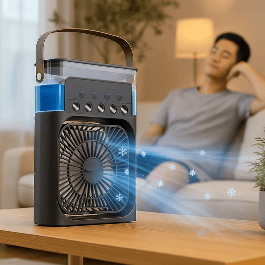Draagbare Stille 3-in-1 LED Koelventilator
