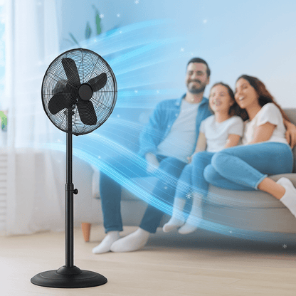 16" Oscillerende Verstelbare Vloerventilator met 3 Snelheden
