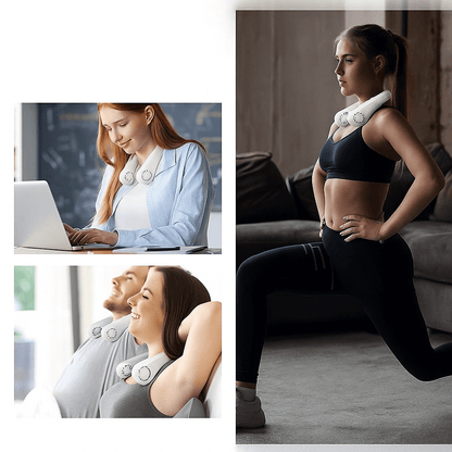 Draadloze 360° Nekventilator Draagbaar Stil