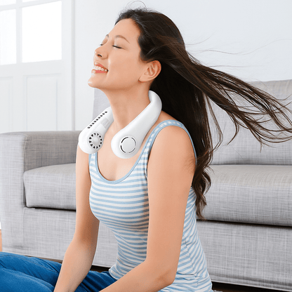 Draadloze 360° Nekventilator Draagbaar Stil