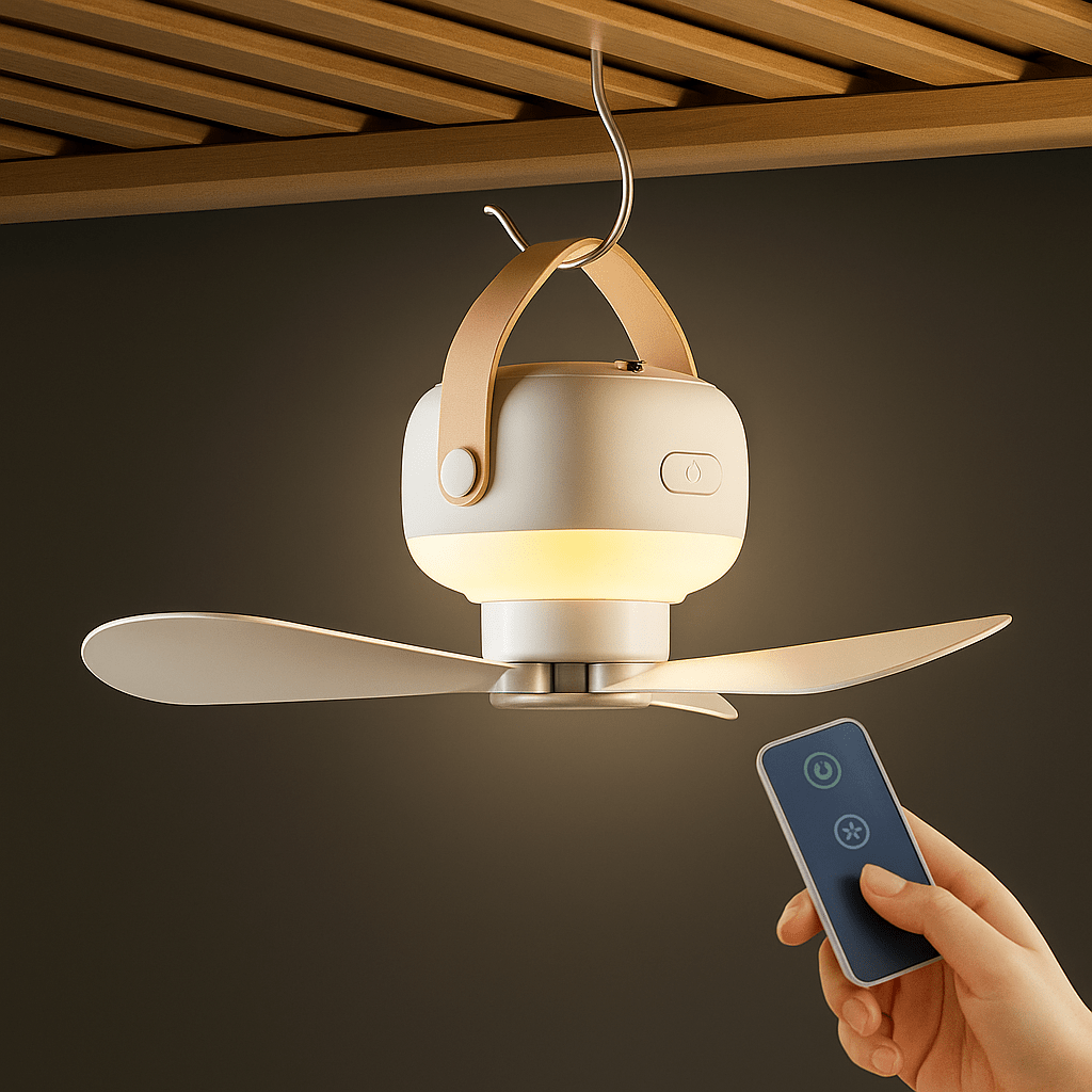 AirMate Draadloze Oplaadbare Ventilator met Afstandsbediening