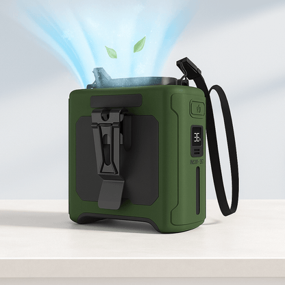 Draagbare Heupventilator met Powerbank en Zaklamp