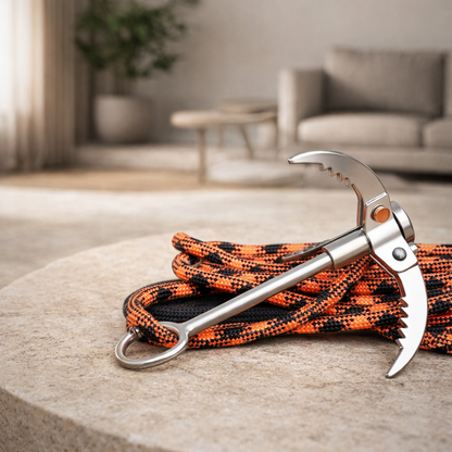 Opvouwbare grijphaken | Roestvrijstaal, compact | Camping