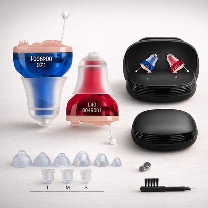 Auriculares inalámbricos in ear invisibles Bluetooth música