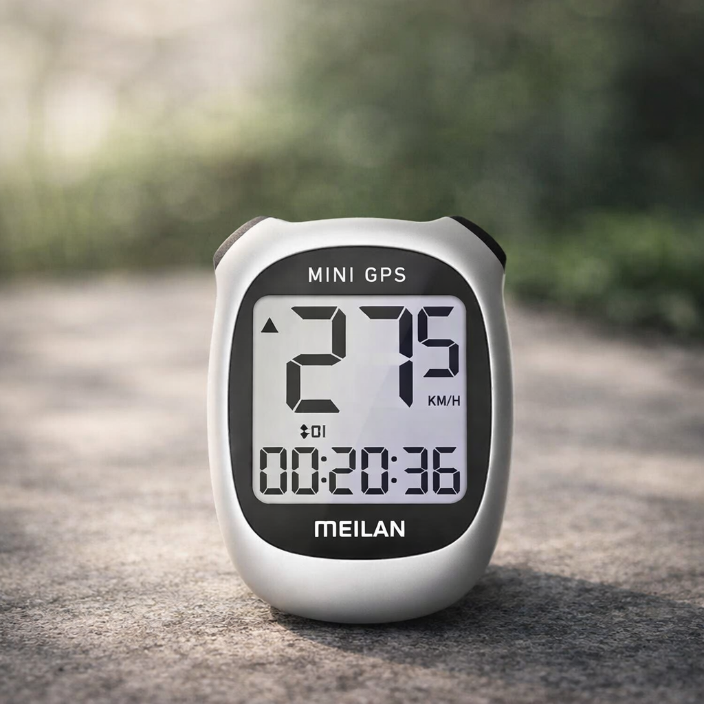 GPS-meter voor fietsen, oplaadbaar met verlichting