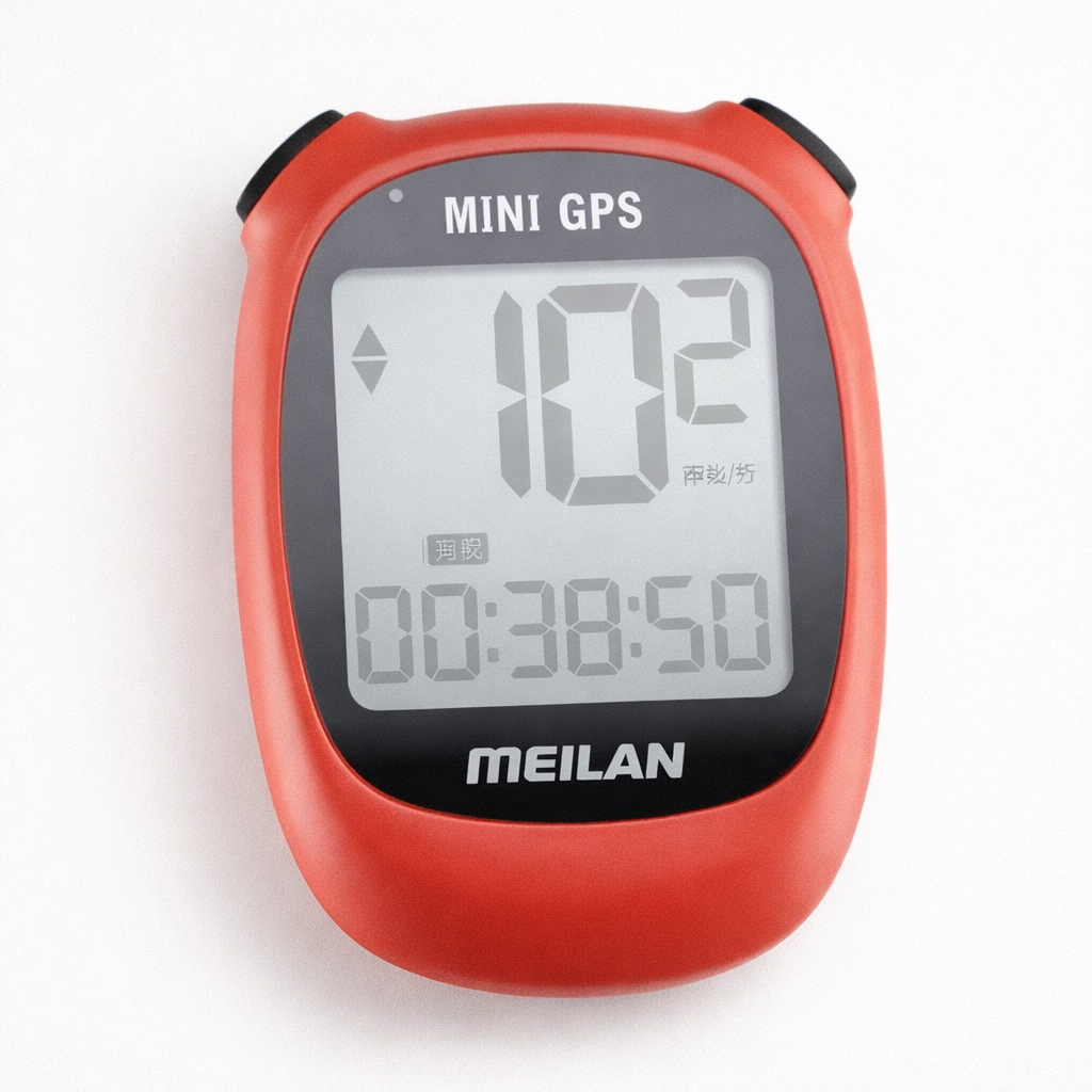 GPS-meter voor fietsen, oplaadbaar met verlichting