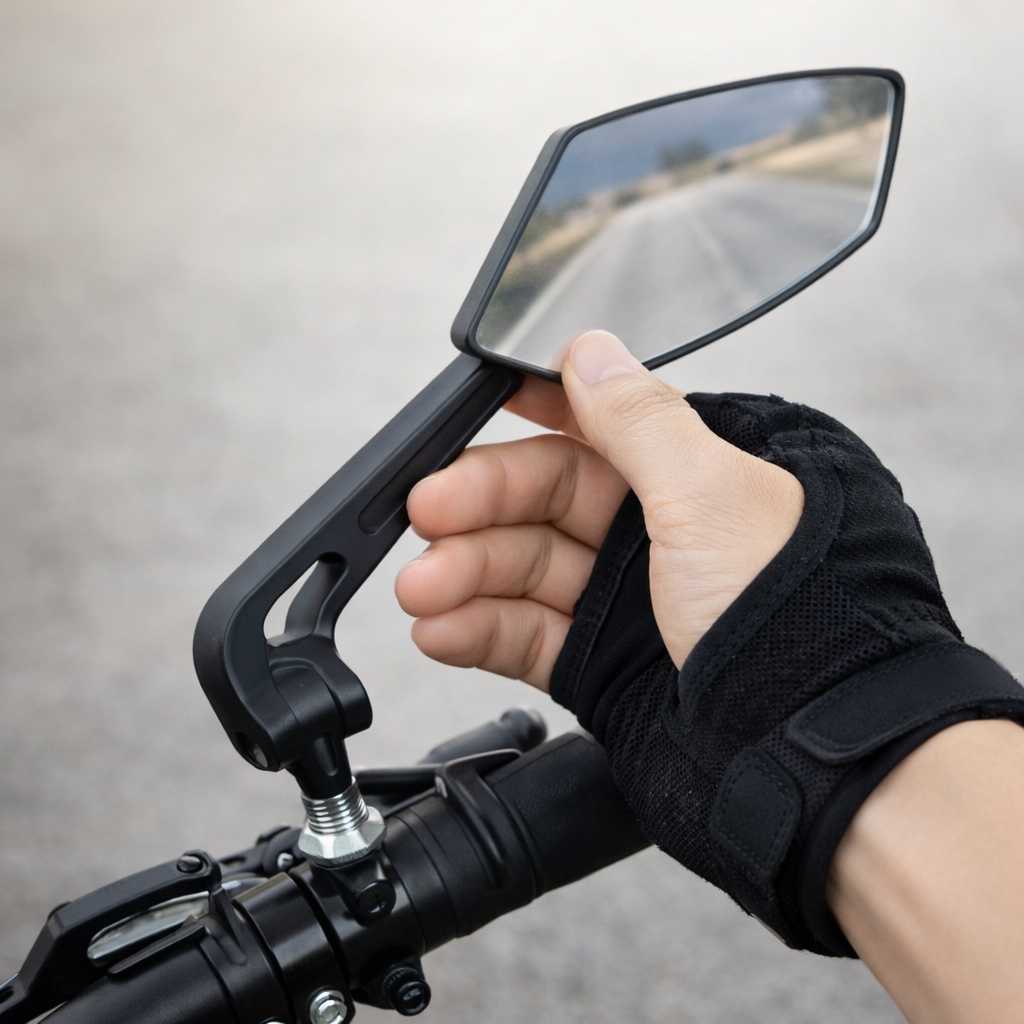 Fietspspiegel opvouwbaar verstelbaar motor hoge zichtbaarheid