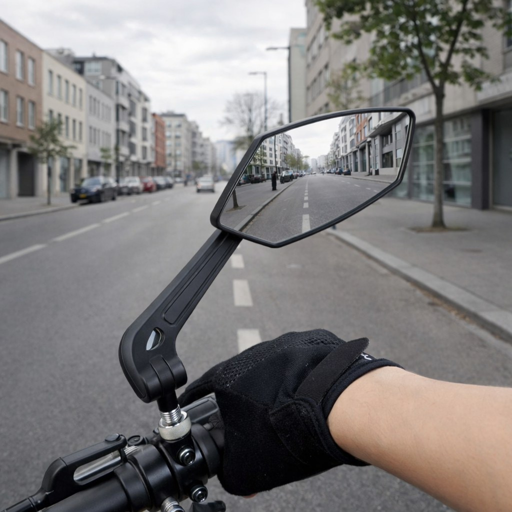 Fietspspiegel opvouwbaar verstelbaar motor hoge zichtbaarheid