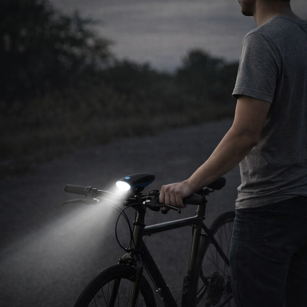 Fietslamp 3-in-1 LED-hoorn hoge zichtbaarheid