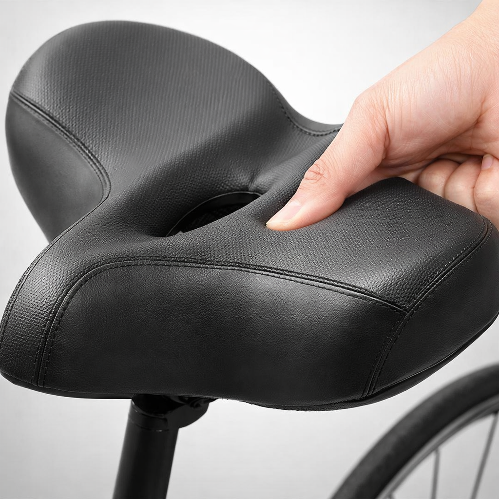 Fietszadel | Comfortabel, Ergonomisch | Extra Breed, Ademend