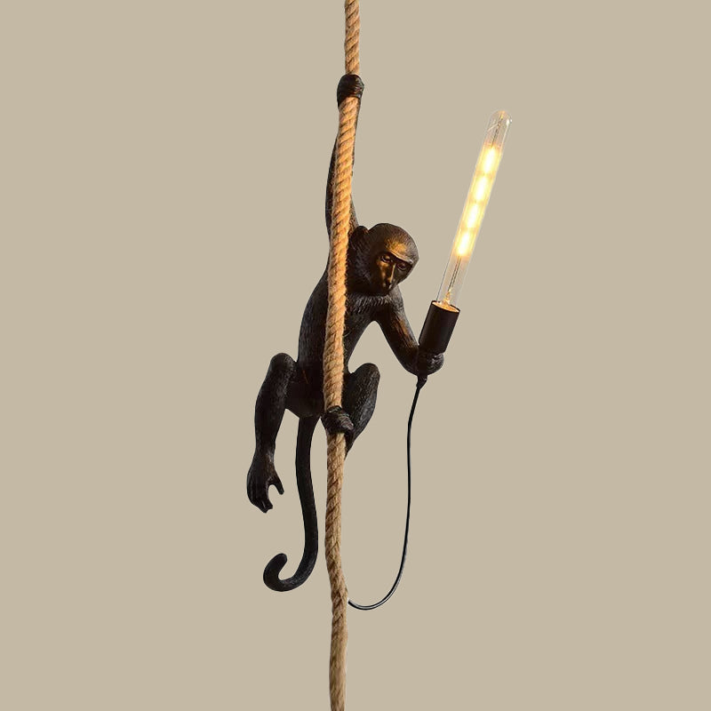 Jungle Swing Hanglamp - Speelse Aapvormige Lamp