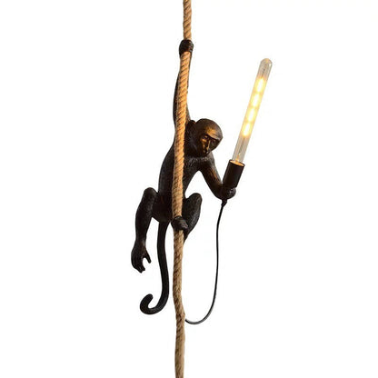 Jungle Swing Hanglamp - Speelse Aapvormige Lamp