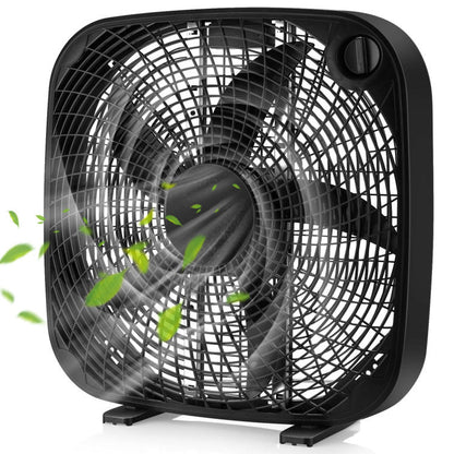 Vloerventilator 20" - Draagbare Koeling - 3 Snelheden - Knopbediening