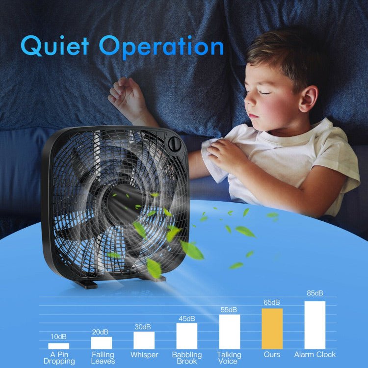 Vloerventilator 20" - Draagbare Koeling - 3 Snelheden - Knopbediening