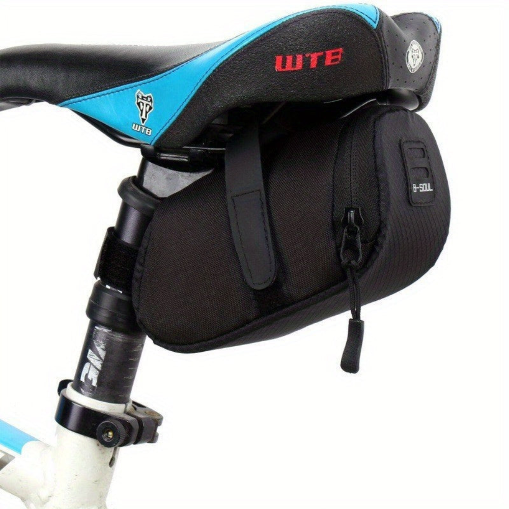Bolsa de sillín bici compacta, ligera, portátil y resistente
