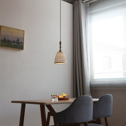 Hanglamp Entwined Glow - Geweven Keramiek