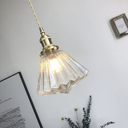 Moderne glazen diamant hanglamp